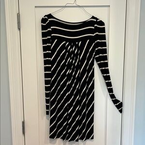 Black and White Striped Dress